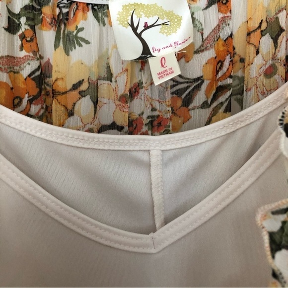 Anthropologie Fig and Flower Fully Lined Tiered Maxi with Banded Waist - Picture 4 of 7